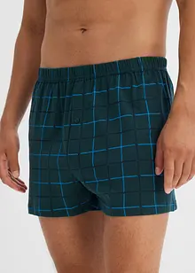 Ledigt skurna jerseyboxershorts i bomull (3-pack), bonprix