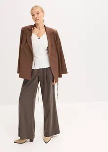 Ribbstickad topp, bonprix