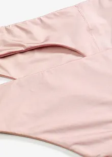 Stringtrosa i ett glansigt material med hög midja (2-pack), bonprix