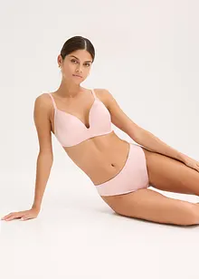 Stringtrosa i ett glansigt material med hög midja (2-pack), bonprix