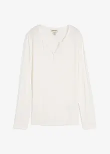 Långärmad topp i mjuk viskosmix, bonprix