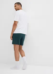 Kortärmad pyjamas i 3-delat set av ren ekologisk bomull, bonprix