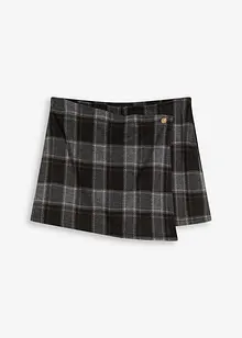 Korta kjolshorts med dekorknapp, bonprix