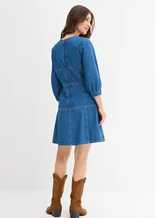 Jeansklänning, ballongärmar, bonprix