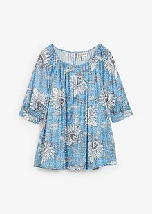 Blus av fintrådig viskosmix, bonprix