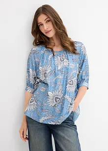 Blus av fintrådig viskosmix, bonprix