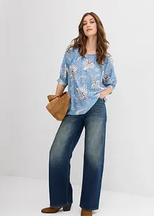 Blus av fintrådig viskosmix, bonprix