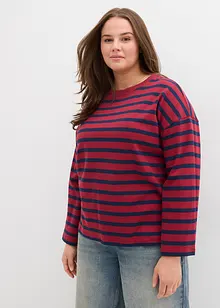 Randig topp av ren ekologisk bomull, bonprix