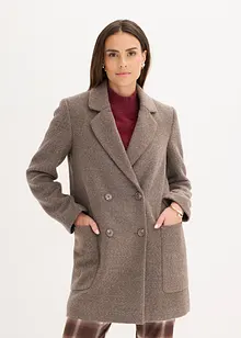 Kort kappa med yllelook, bonprix