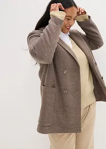 Kort kappa med yllelook, bonprix