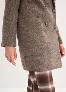 Kort kappa med yllelook, bonprix