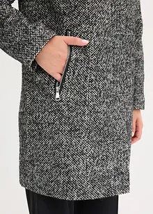Avslappnad tunn kappa med yllelook, bonprix
