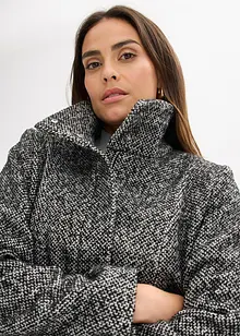 Avslappnad tunn kappa med yllelook, bonprix