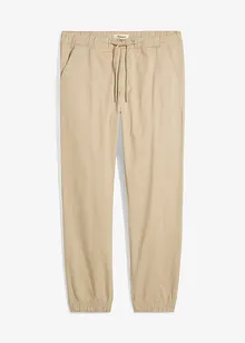 Stretchiga dra på-chinos, avslappnad passform, raka ben, bonprix