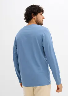 Långärmad T-shirt i farfarsmodell (2-pack) i ekologisk bomull, bonprix
