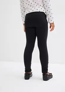 Leggings i elastiskt material med ekologisk bomull för barn (2-pack), bonprix