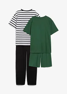 2 pyjamasar lång + kort (set i 4 delar), bonprix