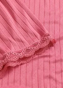 Pyjamas med shorts av mjuk pointelle-jersey, bonprix