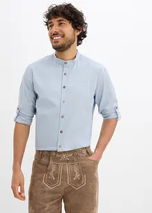 Folkloreinspirerad skjorta med ärmar som kan vikas upp och fästas, bonprix