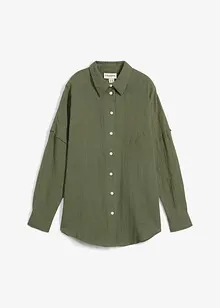 Oversize-skjorta av luftig muslin, bonprix