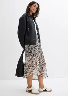 Jacka i oversizemodell av skinnimititation, bonprix