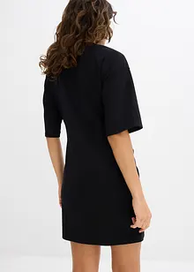 Trikåklänning i vid modell, bonprix