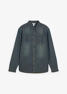 Jeansskjorta i ren bomull, bonprix