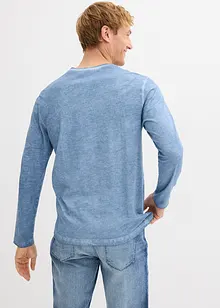 Farfarströja med långa ärmar och tvättade effekter, av ekologisk bomull, bonprix