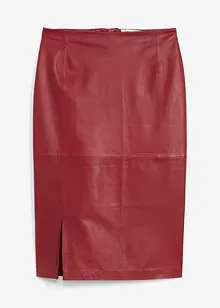 Skinnkjol med slits, bonprix