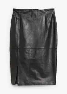 Skinnkjol med slits, bonprix