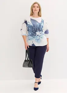 Twillbyxa med lätt avsmalnande ben, bonprix