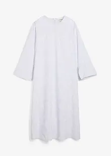 Blommig midiklänning av ren viskos, bonprix