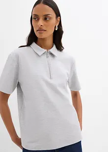 Pikétröja av viskosmix, bonprix