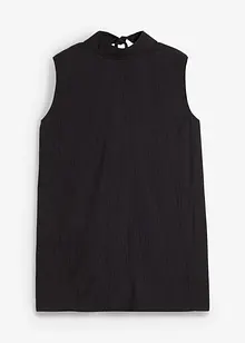 Långt linne av viskosmaterial med struktur, bonprix