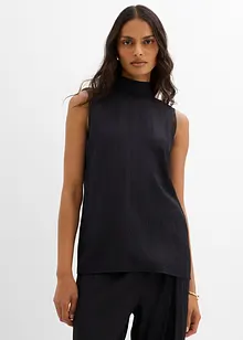 Långt linne av viskosmaterial med struktur, bonprix