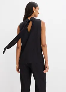 Långt linne av viskosmaterial med struktur, bonprix