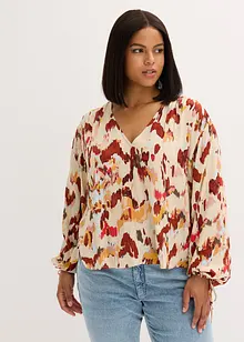 Blus med metalliserat garn, bonprix
