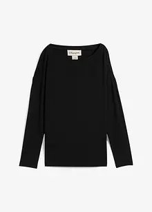 Långärmad topp av viskosmix, bonprix