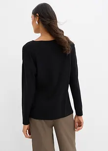 Långärmad topp av viskosmix, bonprix