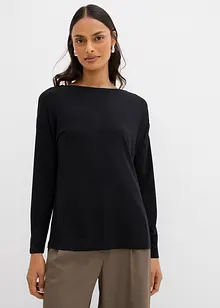 Långärmad topp av viskosmix, bonprix