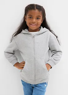 Munkjacka i sweatshirt av mjuk ekologisk bomullsmix, bonprix