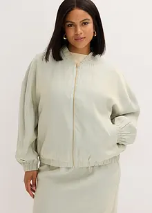 Blusjacka av glansigt material, bonprix