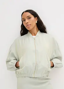 Blusjacka av glansigt material, bonprix