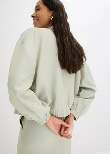 Blusjacka av glansigt material, bonprix