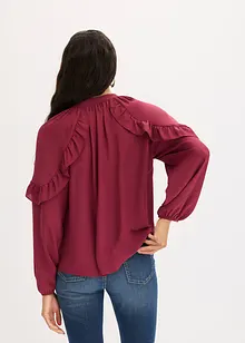 Blustunika med volanger, bonprix