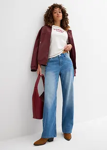 Straight jeans medelhög midja, bonprix