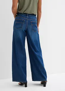 Wide Leg Jeans med medelhög midja, bonprix