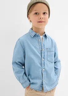 Jeansskjorta av ekologisk bomull, bonprix