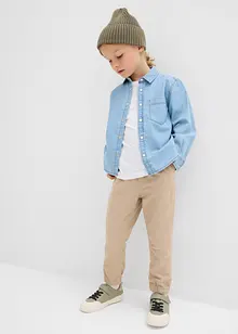 Jeansskjorta av ekologisk bomull, bonprix