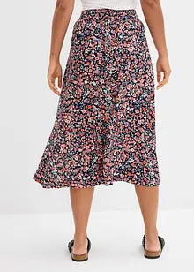 Midikjol av viskos, bonprix